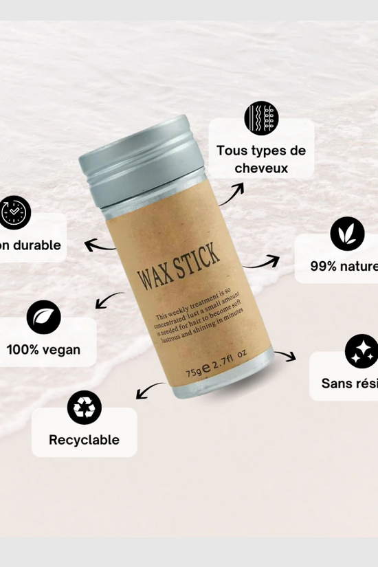 Le stick de cire anti-frisottis