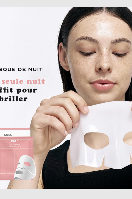 LuminaGlow™-Masque Visage Bio-Collagène