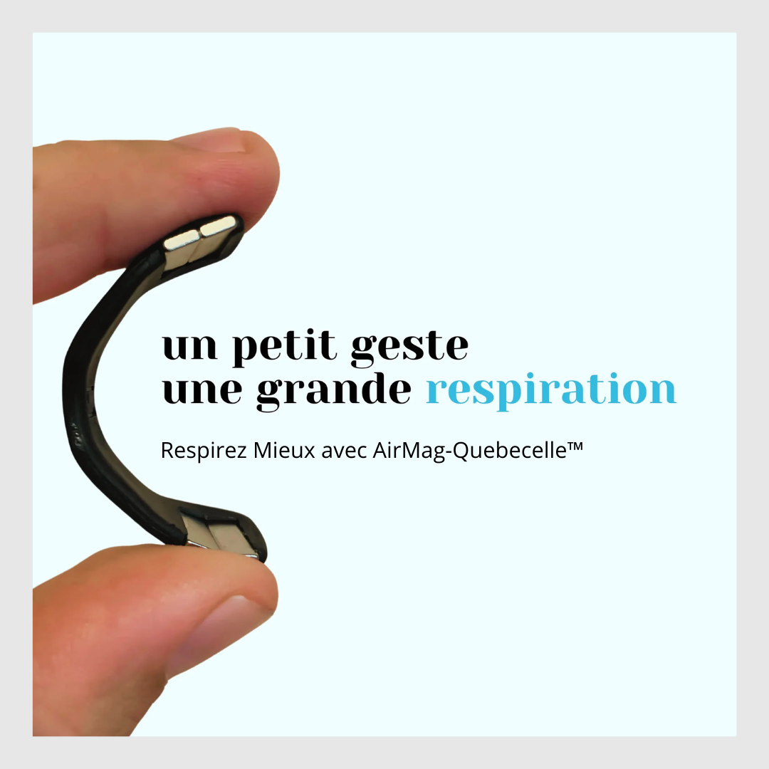 AirMag™ - Bandelettes Nasales Magnétiques - Respirez Mieux et Facilement