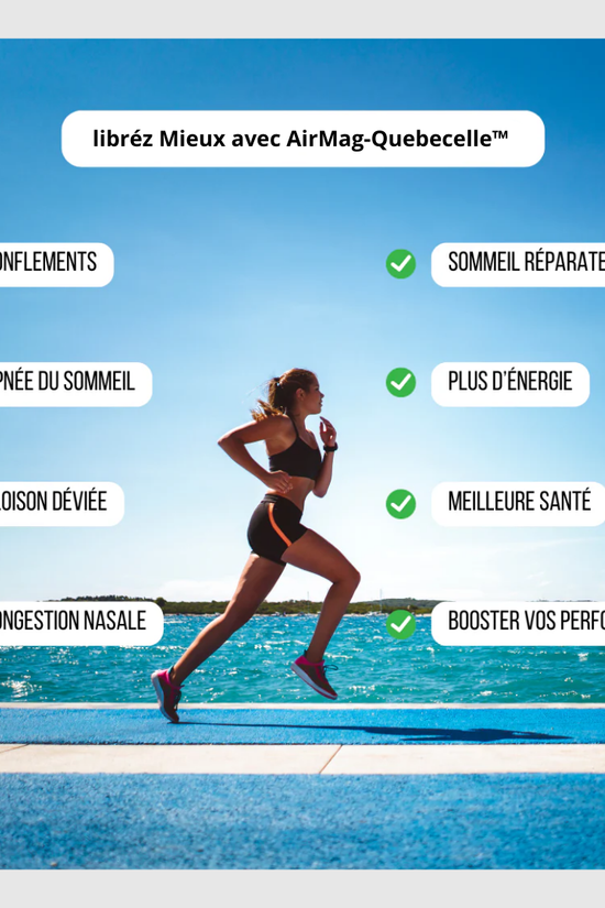 AirMag™ - Bandelettes Nasales Magnétiques - Respirez Mieux et Facilement