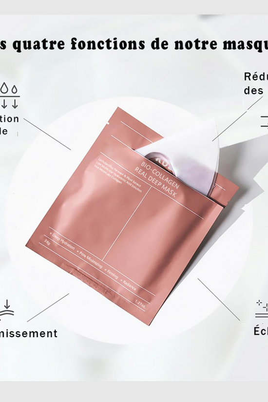 LuminaGlow™-Masque Visage Bio-Collagène