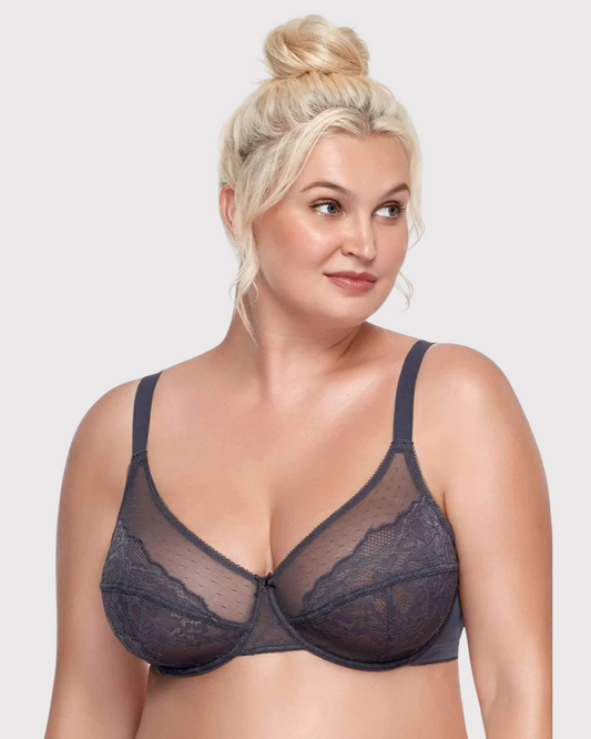 Gray Soutien-gorge minimiseur - ChelieTM