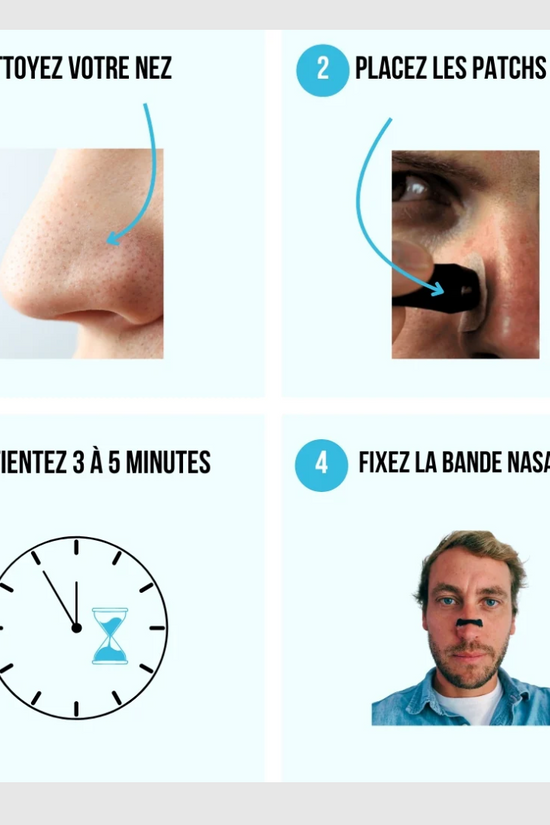 AirMag™ - Bandelettes Nasales Magnétiques - Respirez Mieux et Facilement