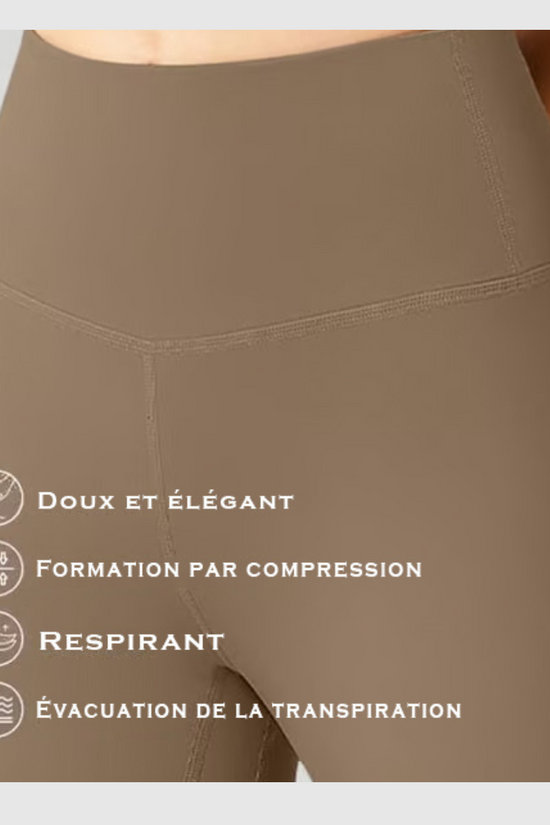 Legging d'entraînement gainant taille haute pour le contrôle du ventre