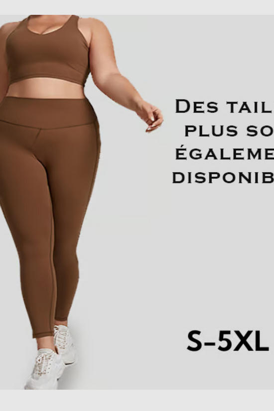 Legging d'entraînement gainant taille haute pour le contrôle du ventre