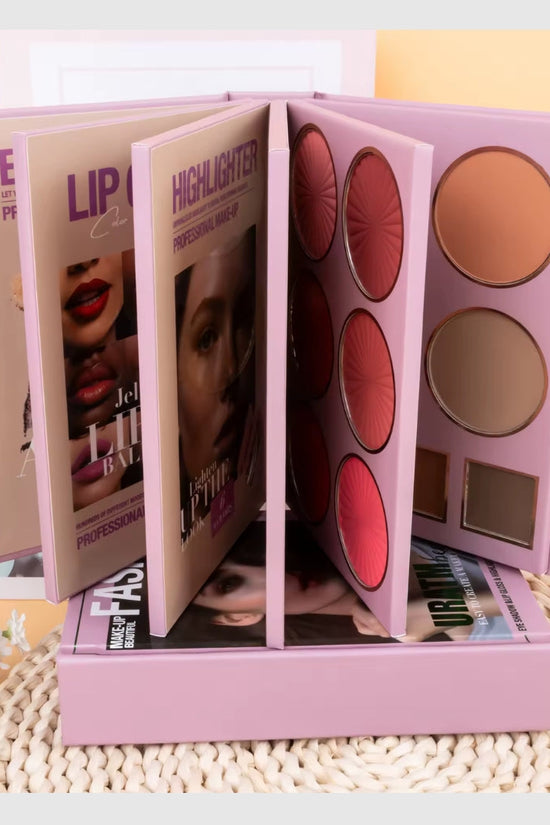 Livre de maquillage magique - Palette de maquillage multifonctionnelle de 67 couleurs