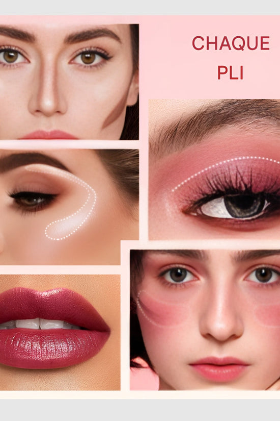 Livre de maquillage magique - Palette de maquillage multifonctionnelle de 67 couleurs