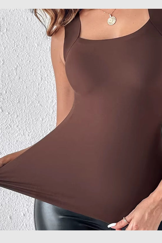 Débardeur shaper en U avec soutien-gorge intégré