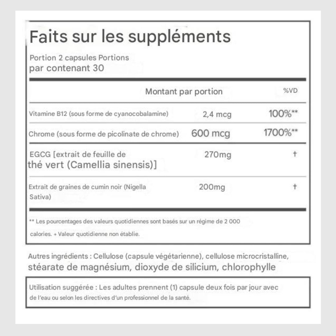 Moto - capsules stimulant le métabolisme