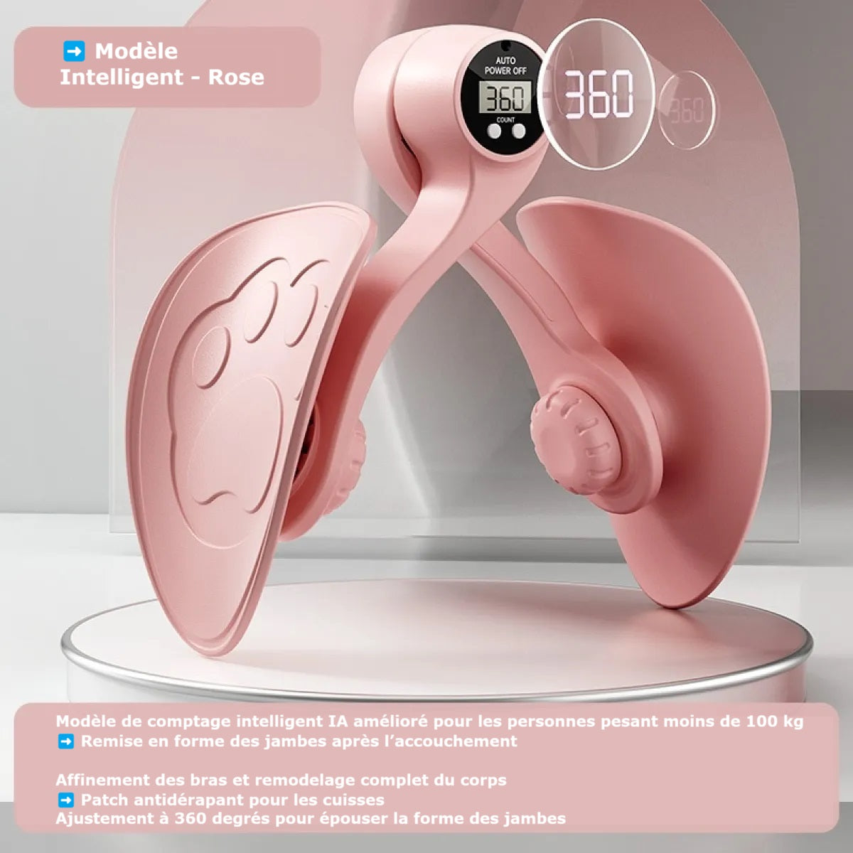 Siluetix™ – Entraîneur Pelvien pour Jambes Ferme