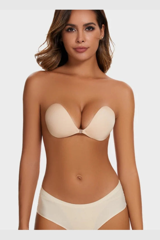 VelvaLift™-Soutien-gorge push-up invisible adhésif à fermeture frontale