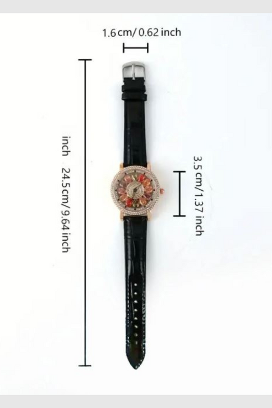 Montre Eclatante fleur de cristal ou le temps rencontre le luxe