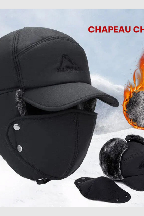 Chapeau Unisexe Coupe-Vent & Chaud & Protection Des Oreilles & Du Visage