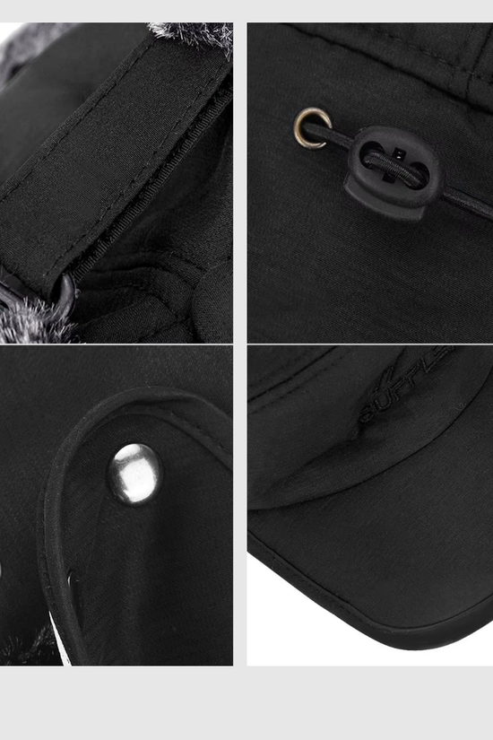Chapeau Unisexe Coupe-Vent & Chaud & Protection Des Oreilles & Du Visage