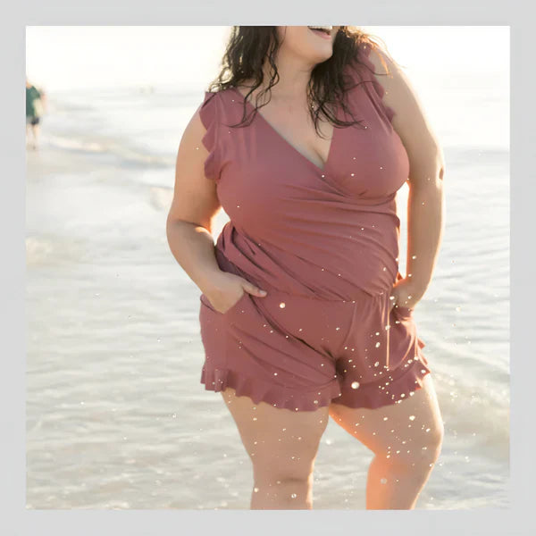 QuebecPanier™: Maillot de Bain avec Soutien-Gorge Intégré -Bonnet de soutien-gorge amovible