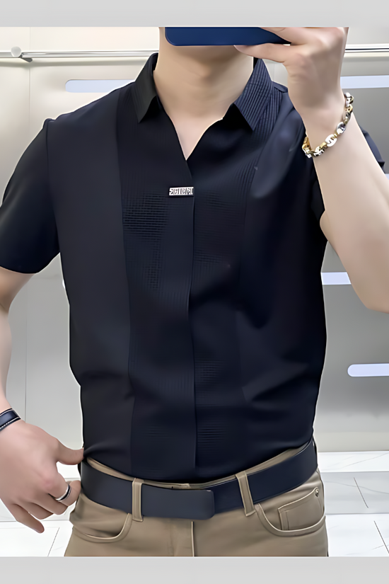 Chemise Patchwork Élégance Libre™