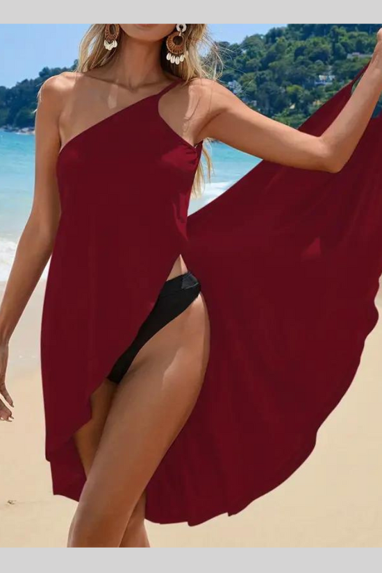 Robe de Plage à Épaule Dénudée