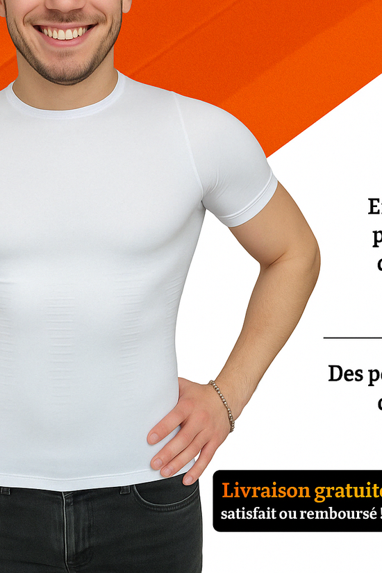 MorphoFit – T-shirt gainant pour une silhouette sculptée et une posture redressée