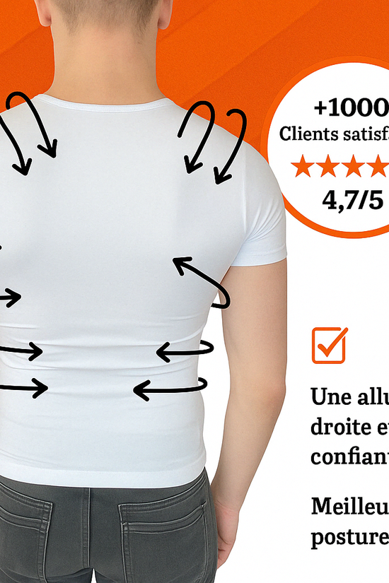 MorphoFit – T-shirt gainant pour une silhouette sculptée et une posture redressée