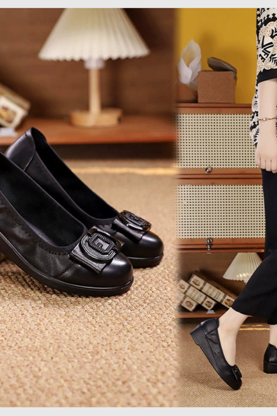 Chaussures en cuir souple