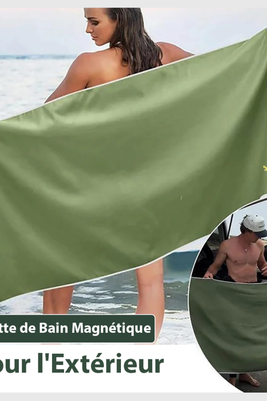 Serviette de bain magnétique