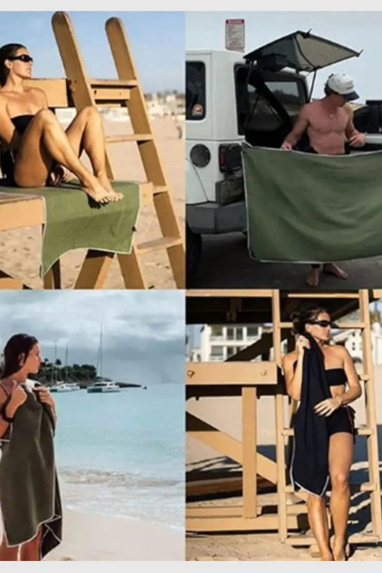 Serviette de bain magnétique