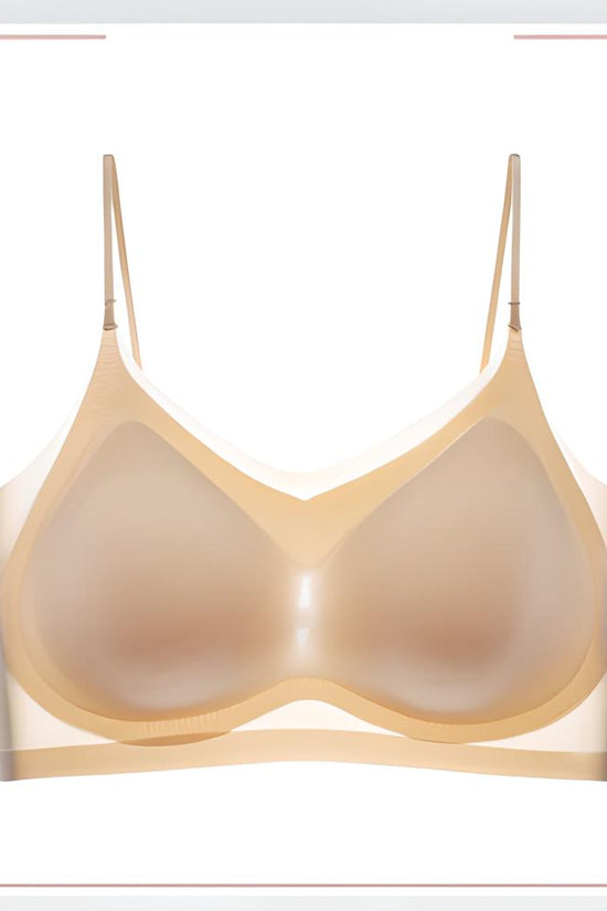 Soutien-gorge confortable en fibre glacée ultra-mince sans couture