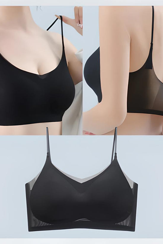 Soutien-gorge confortable en fibre glacée ultra-mince sans couture