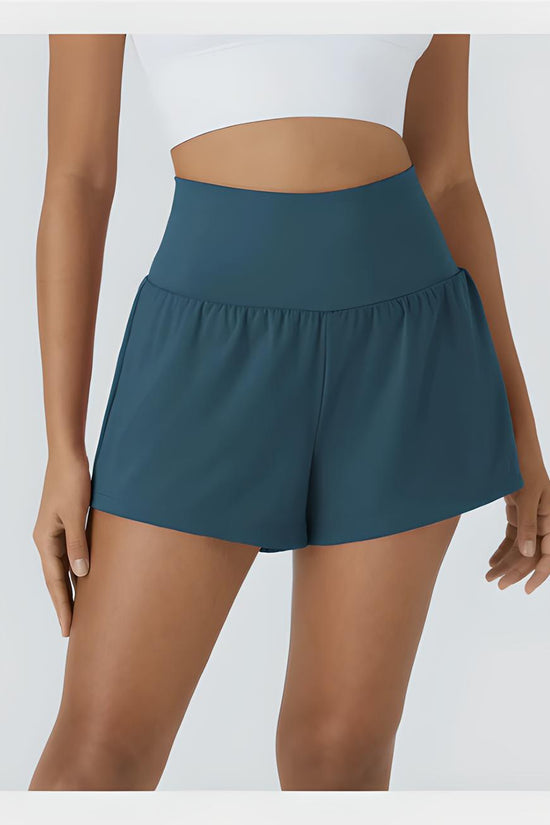 Short d'entraînement 2 en 1 taille super haute 5'' pour femme