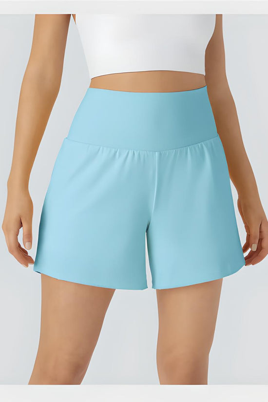 Short d'entraînement 2 en 1 taille super haute 5'' pour femme