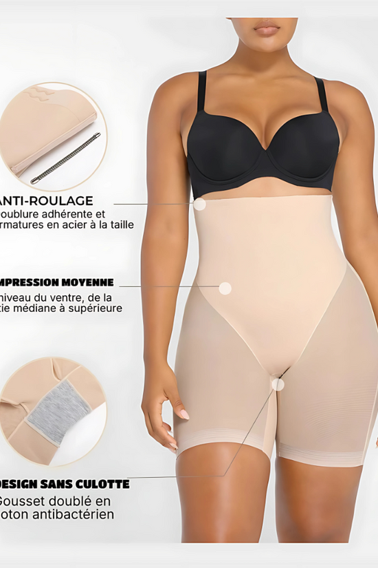 CurveLift™ - Short Lissant en Maille avec Rehaussement des Fesses