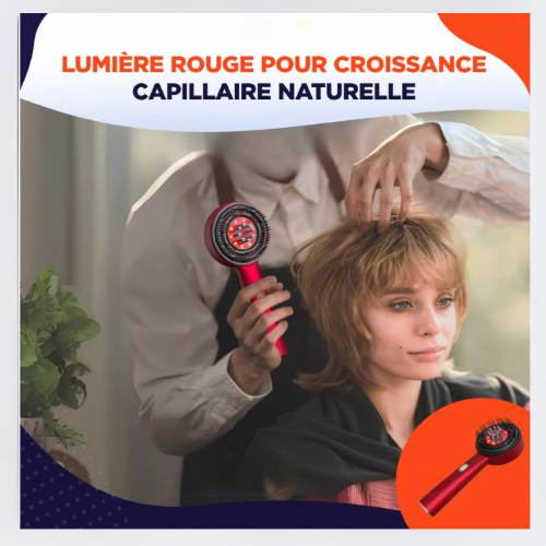Capiluxe™ - Brosse de Massage 3-en-1 - Stimulation Capillaire et Soin