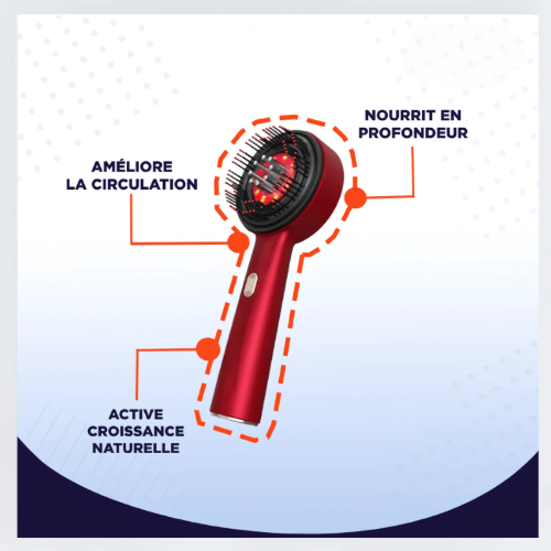 Capiluxe™ - Brosse de Massage 3-en-1 - Stimulation Capillaire et Soin