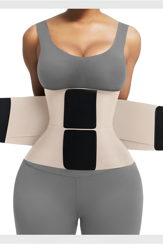 Ceinture abdominale gainante pour la taille et le ventre avec triple enveloppe pour femme