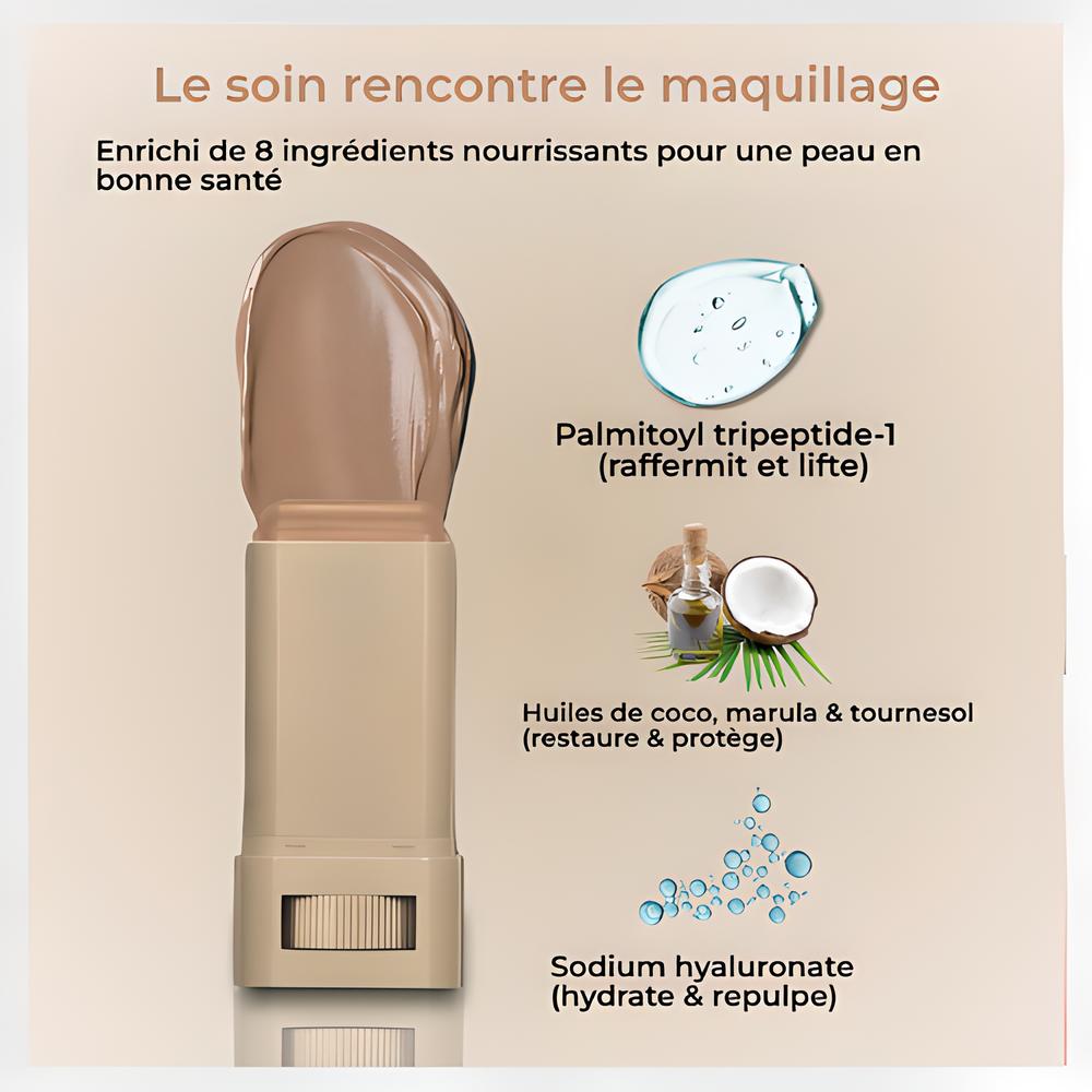 Baume Teinté Effet Peau Veloutée - Sérum Hydratant et Réparateur