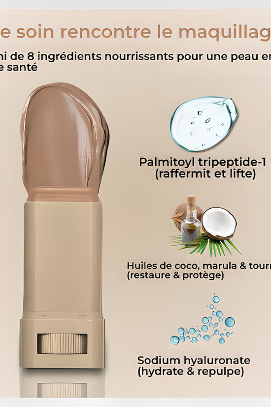 Baume Teinté Effet Peau Veloutée - Sérum Hydratant et Réparateur