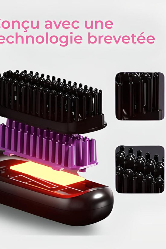 GlamBrush X™  - Brosse lissante portable