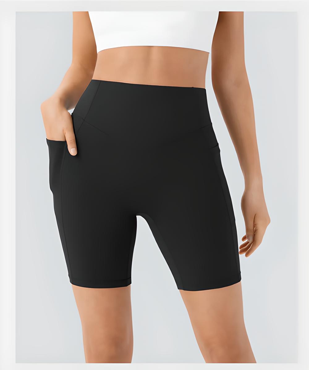 SculptShorts™ - Short d'entraînement gainant taille haute avec poches latérales