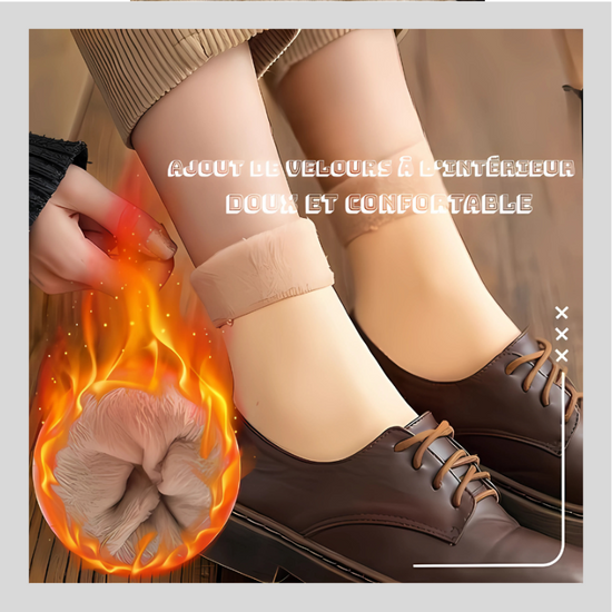 Chaussettes d'Hiver Épaisses en Velours Doux