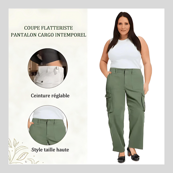 Pantalon cargo coupe droite ajustable QuebecPanier™
