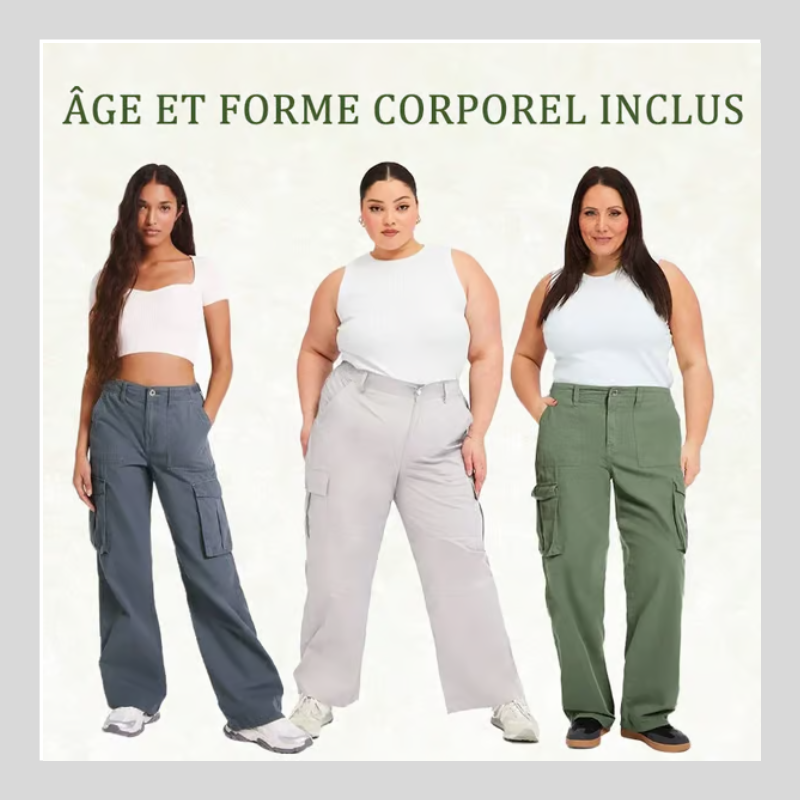 Pantalon cargo coupe droite ajustable QuebecPanier™