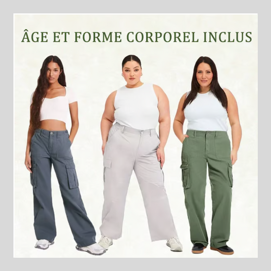 Pantalon cargo coupe droite ajustable QuebecPanier™
