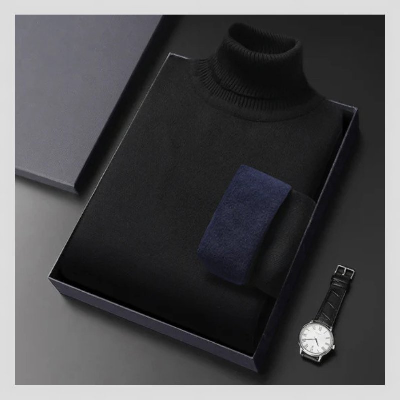 Pull col roulé d'hiver pour homme