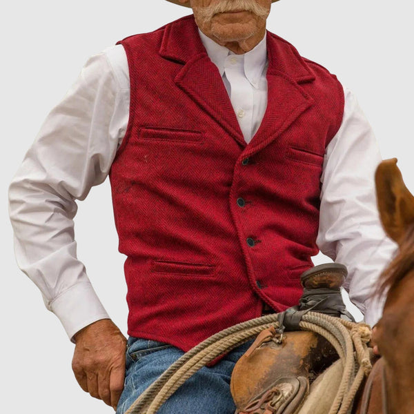 Gilet Deluxe da Uomo | Élégance Rustique et Style Classique