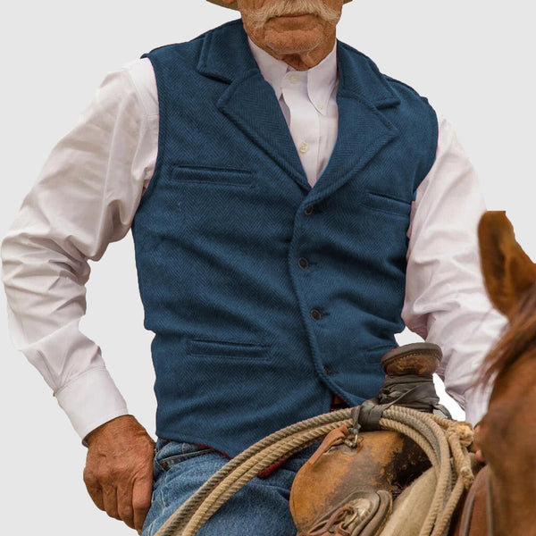 Gilet Deluxe da Uomo | Élégance Rustique et Style Classique