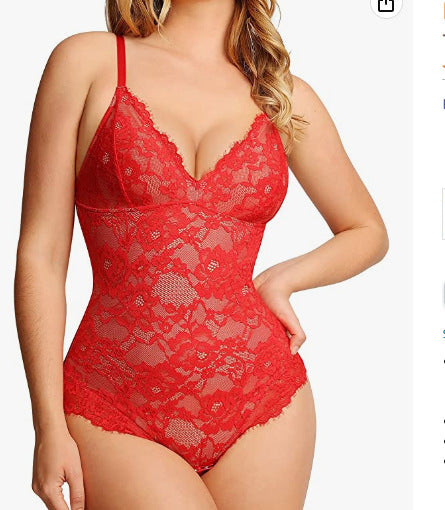 Body String en Dentelle - Effet Lissant et Confortable