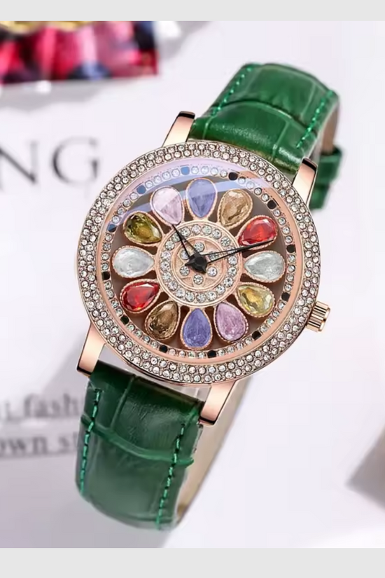Montre Eclatante fleur de cristal ou le temps rencontre le luxe