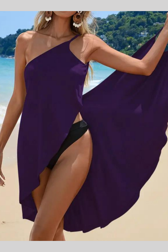 Robe de Plage à Épaule Dénudée