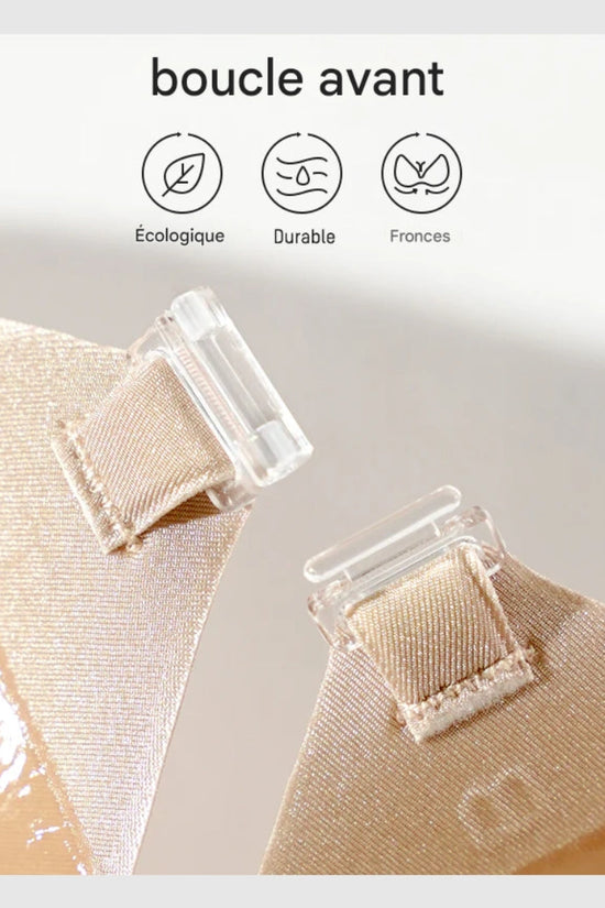VelvaLift™-Soutien-gorge push-up invisible adhésif à fermeture frontale