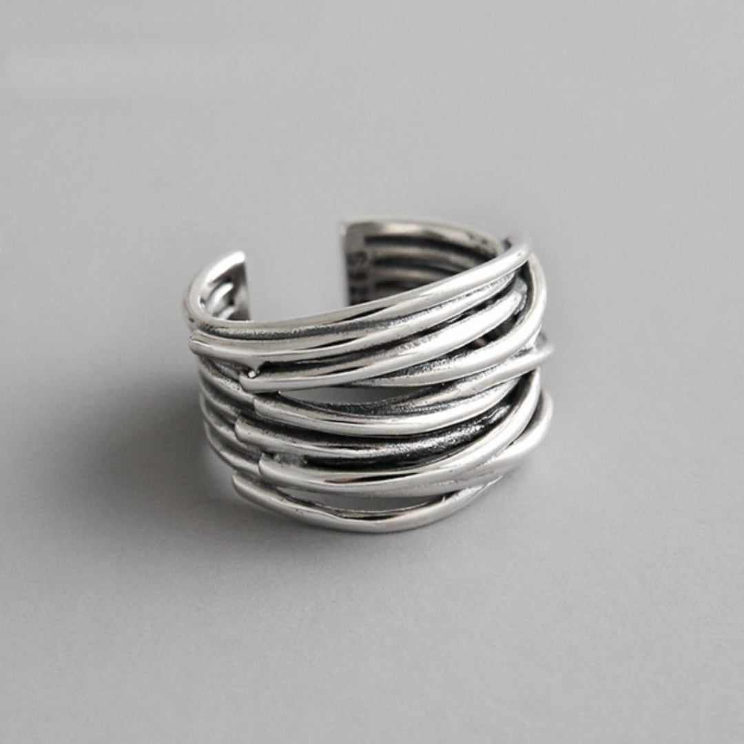 ANIELLO | Bague à Couches Empilées pour un Look Élégant et Moderne